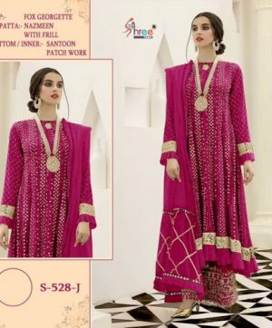 SHREE FABS S 528 J PAKISTANI SALWAR KAMEEZ WHOLESALER