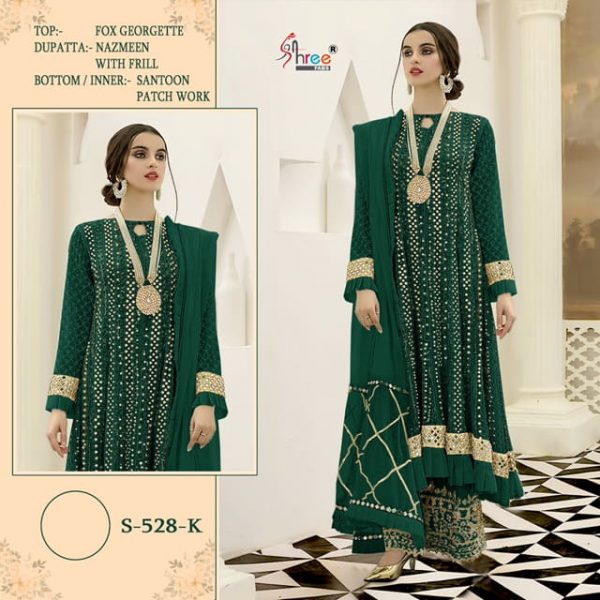 SHREE FABS S 528 K PAKISTANI SALWAR KAMEEZ WHOLESALER