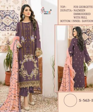 SHREE FABS S 563 B PAKISTANI SALWAR KAMEEZ WHOLESALER