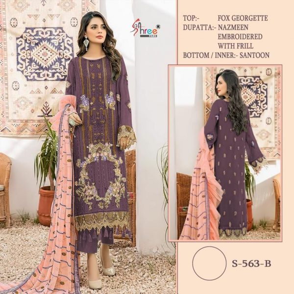 SHREE FABS S 563 B PAKISTANI SALWAR KAMEEZ WHOLESALER