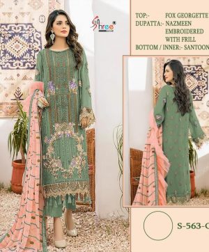 SHREE FABS S 563 C PAKISTANI SALWAR KAMEEZ WHOLESALER