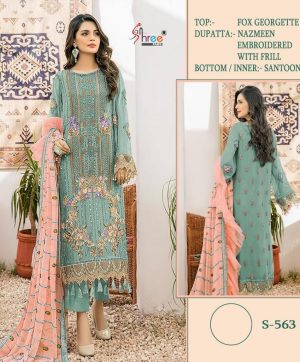 SHREE FABS S 563 PAKISTANI SALWAR KAMEEZ WHOLESALER