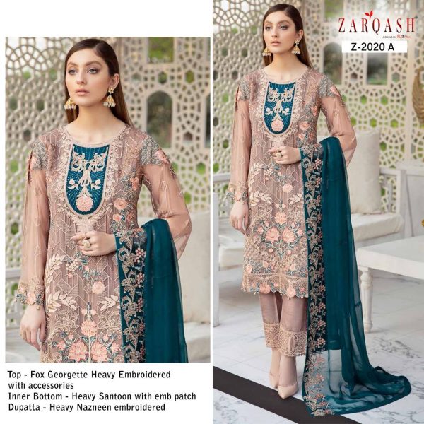 ZARQASH Z 2020 A RAMSHA SALWAR KAMEEZ WHOLESALER