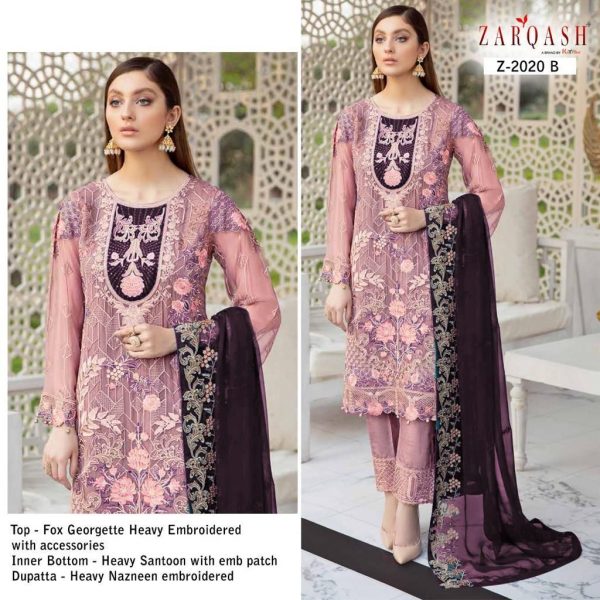 ZARQASH Z 2020 B RAMSHA SALWAR KAMEEZ WHOLESALER