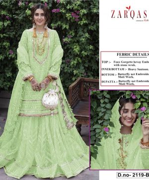 ZARQASH Z 2119 B RAMSHA HITS VOL 7 SALWAR KAMEEZ WHOLESALER