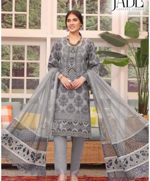 JADE JAHAN ARA 3 KARACHI COTTON PRINT SALWAR KAMEEZ