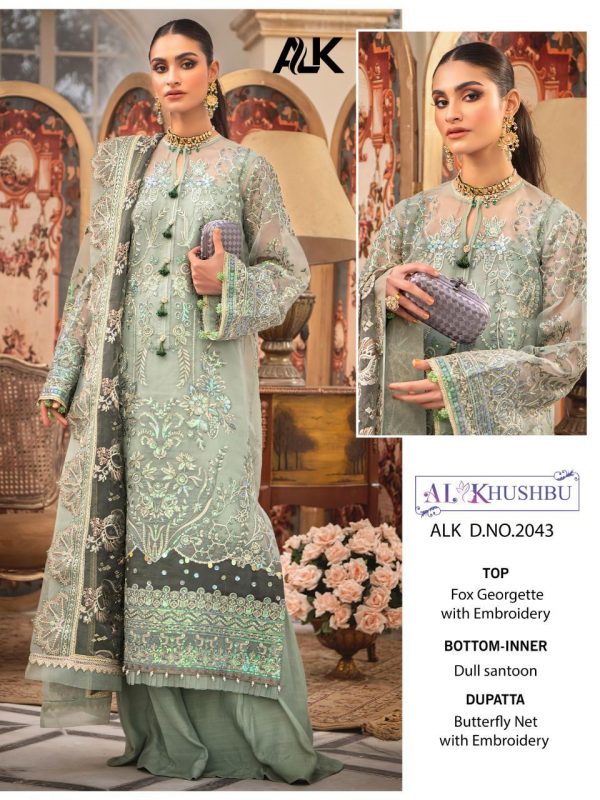 AL KHUSHBU 2043 PAKISTANI SUITS MANUFACTURER