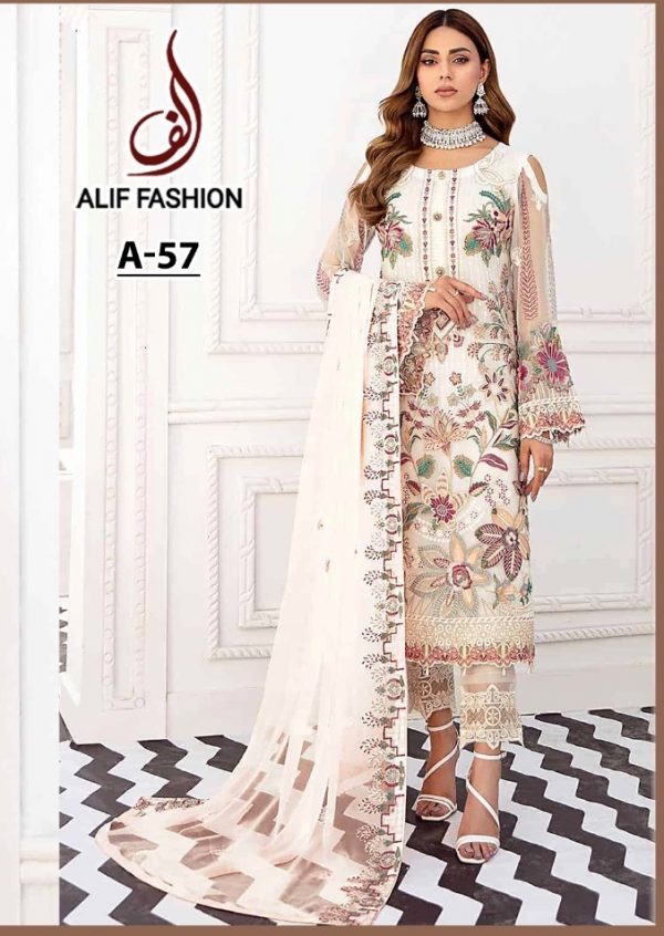 ALIF FASHION A 57 PAKISTANI SUITS MANUFACTURER