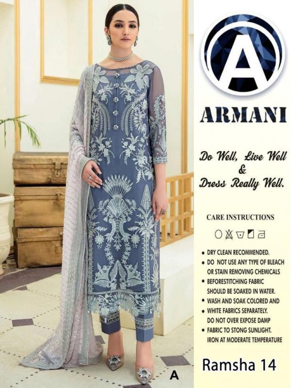 ARMANI RAMSHA 14 A PAKISTANI SUITS IN INDIA