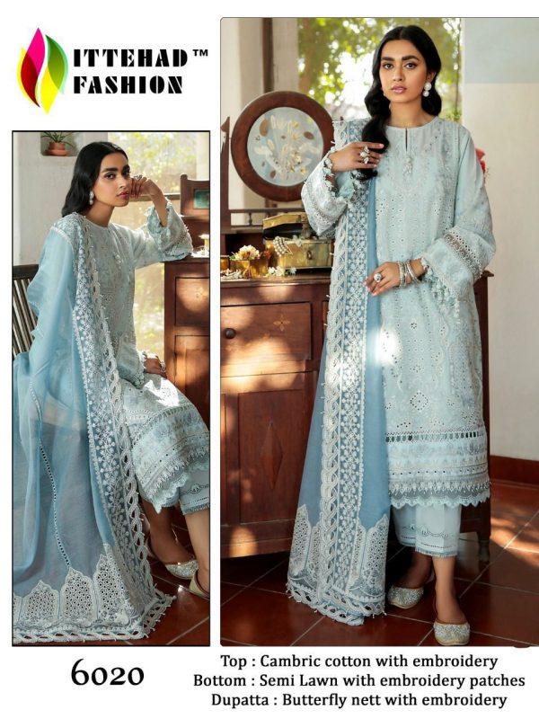 ITTEHAD FASHION 6020 PAKISTANI SUITS IN INDIA