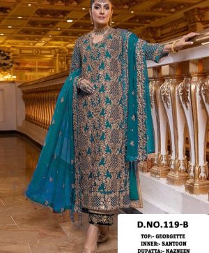 KALEESHA FAB 119 B PAKISTANI SALWAR KAMEEZ WHOLESALER