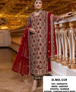 KALEESHA FAB 119 PAKISTANI SALWAR KAMEEZ WHOLESALER