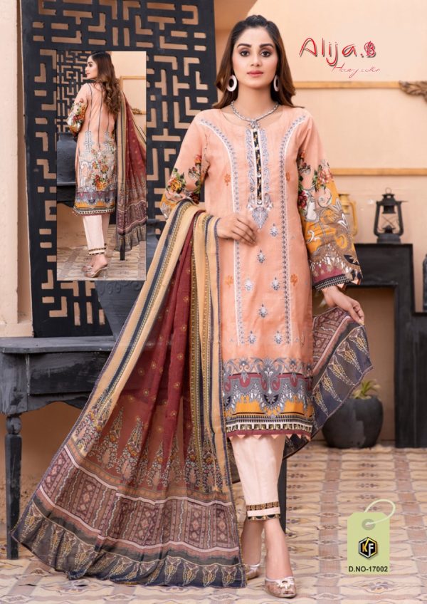 KEVAL FAB ALIJA B LAWN KARACHI SALWAR KAMEEZ 02