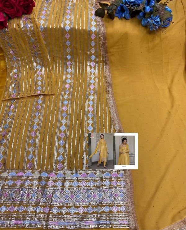 MISHAAL FAB 8025 B PAKISTANI SUITS IN LOWEST PRICE