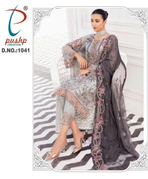 PUSHP CREATION 1041 PAKISTANI SUITS IN INDIA