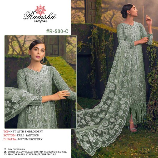 RAMSHA FASHION R 500 C PAKISTANI SUITS IN INDIA