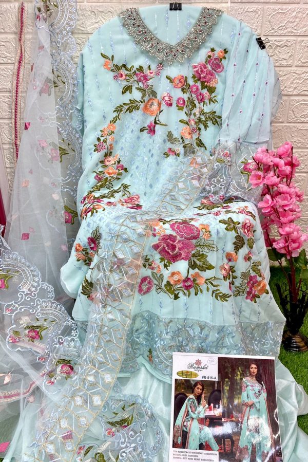 RAMSHA FASHION R 515 A PAKISTANI SUITS IN INDIA