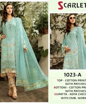 SCARLET 1023 A PAKISTANI SUITS IN LOWEST PRICE