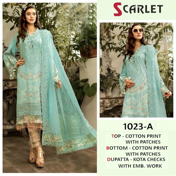 SCARLET 1023 A PAKISTANI SUITS IN LOWEST PRICE