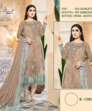 SHREE FABS K 1583 PAKISTANI SUITS MANUFACTURER