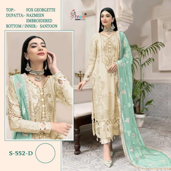 SHREE FABS S 552 D PAKISTANI SUITS IN LOWEST PRICE