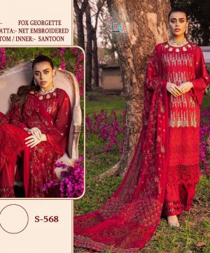 SHREE FABS S 568 PAKISTANI SUITS IN INDIA