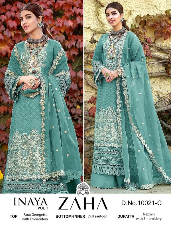 ZAHA 10021 C PAKISTANI SUITS MANUFACTURER