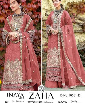 ZAHA 10021 D PAKISTANI SUITS MANUFACTURER