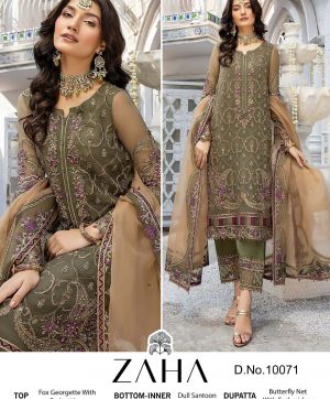 ZAHA 10071 PAKISTANI SUITS MANUFACTURER