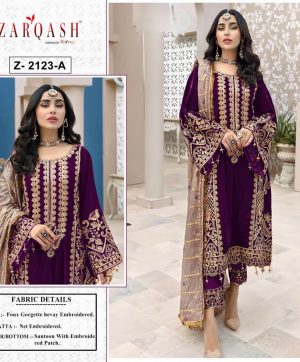 ZARQASH Z 2123 A PAKISTANI SALWAR KAMEEZ WHOLESALER