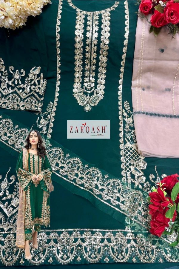 ZARQASH Z 2123 B PAKISTANI SALWAR KAMEEZ WHOLESALER