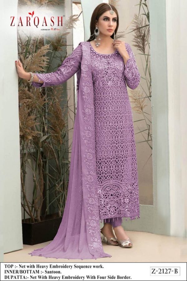 ZARQASH Z 2127 B MARIA PAKISTANI SUITS IN INDIA