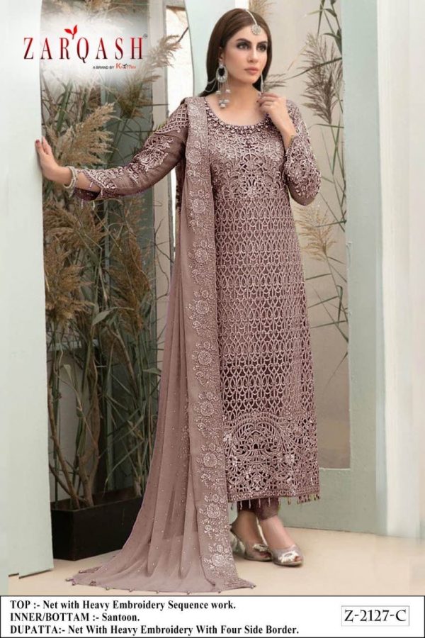 ZARQASH Z 2127 C MARIA PAKISTANI SUITS IN INDIA