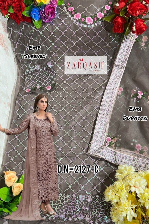 ZARQASH Z 2127 C MARIA PAKISTANI SUITS IN INDIA