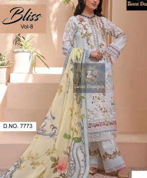 ZIAAZ DESIGNS 7773 BLISS VOL 8 SALWAR KAMEEZ WHOLESALER