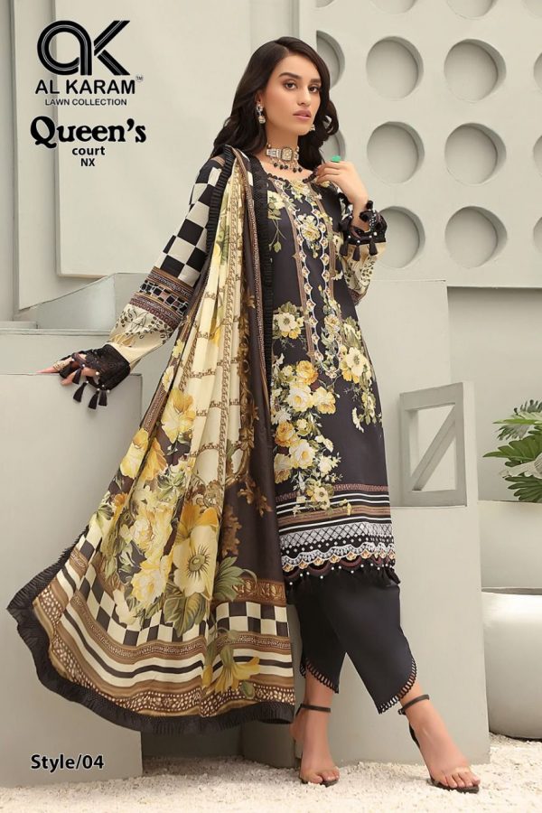 AL KARAM 04 QUEEN COURT KARACHI SUITS WHOLESALE