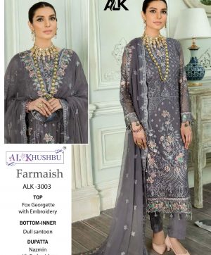 AL KHUSHBU ALK 3003 FARMAISH PAKISTANI SUITS