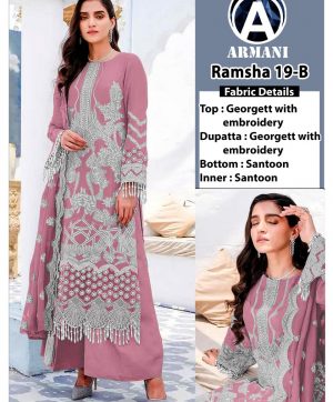 ARMANI RAMSHA 19 B PAKISTANI SUITS MANUFACTURER