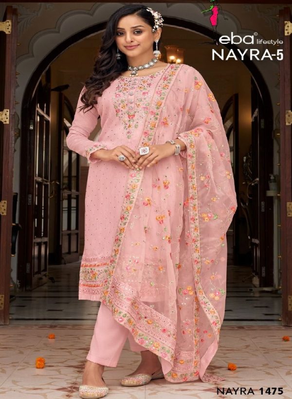 EBA LIFESTYLE 1475 NYRA VOL 5 SALWAR KAMEEZ WHOLESALE