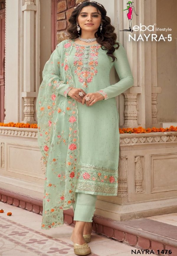 EBA LIFESTYLE 1476 NYRA VOL 5 SALWAR KAMEEZ WHOLESALE