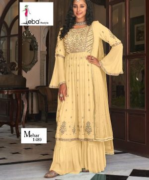 EBA LIFESTYLE 1489 MEHAR 2 SALWAR SUITS WHOLESALE