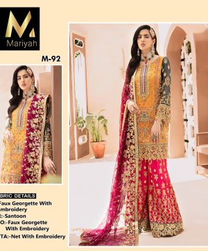 MARIYAH DESIGNER M 92 PAKISTANI SUITS MANUFACTURER