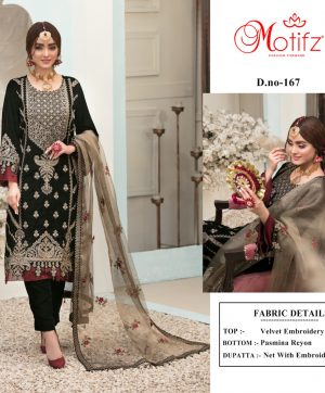 MOTIFZ 167 PAKISTANI SUITS MANUFACTURER