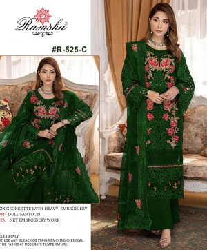 RAMSHA FASHION R 525 C PAKISTANI SUITS IN INDIA