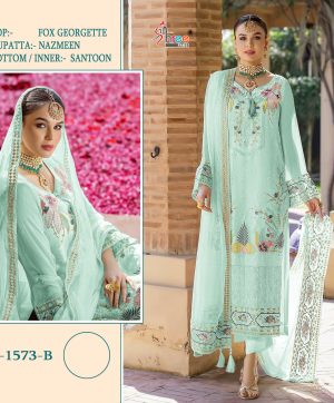 SHREE FABS K 1573 B PAKISTANI SUITS MANUFACTURER