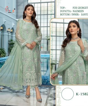 SHREE FABS K 1582 PAKISTANI SUITS IN LOWEST PRICE