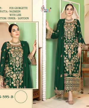 SHREE FABS S 595 B PAKISTANI SUITS MANUFACTURER