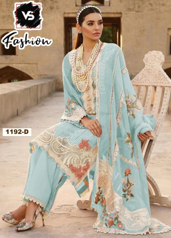 VS FASHION 1192 D PAKISTANI SUITS MANUFACTURER