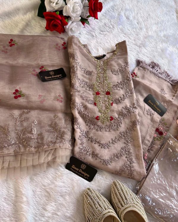 ZIAAZ DESIGNS NOOR BROWN PAKISTANI SUITS IN INDIA