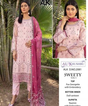 AL KHUSHBU ALK 2081 SWEETY VOL 1 PAKISTANI SUITS IN INDIA